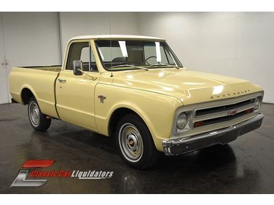 1967 chevrolet c10 swb pickup 283 3 speed ps bench seat check this out