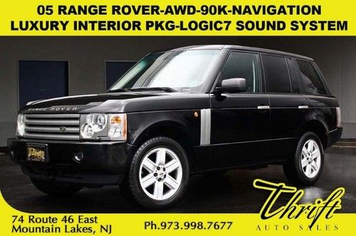 05 range rover-awd-90k-navigation-luxury interior pkg-logic7 sound system