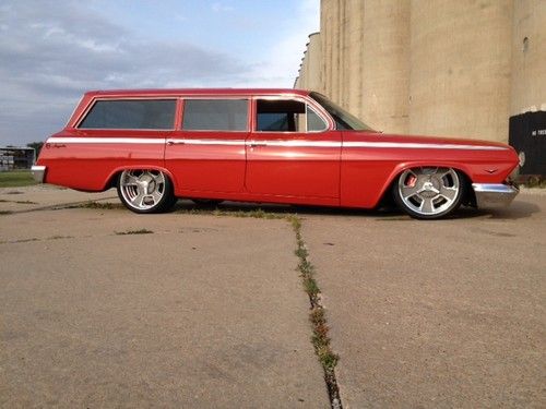 1962 chevrolet impala wagon custom restomod, protouring, fuel injection