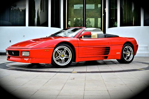 1994 ferrari 348 spider rosso corsa creama just 8k miles