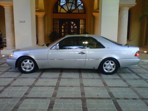 1998 mercedes-benz cl600 coupe 2-door 72,700 orig miles-prestine!! florida car !