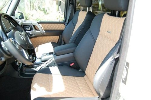 2013 mercedes g63, designo diamond stitch interior  sand/black, black amg wheels