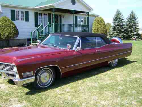 1967 CADILLAC CONV. RED AND BLACK TOP, US $9,000.00, image 11