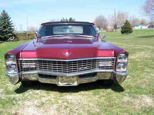 1967 CADILLAC CONV. RED AND BLACK TOP, US $9,000.00, image 16