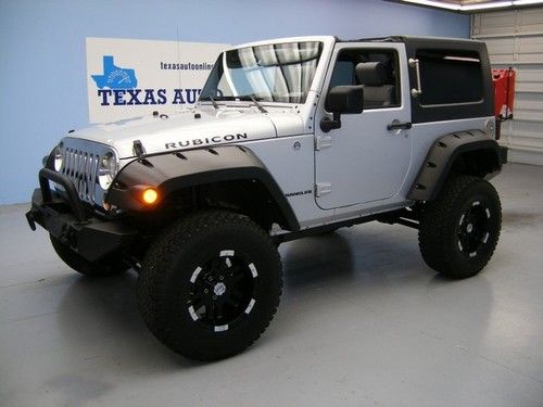 We finance!!!  2010 jeep wrangler rubicon 4x4 auto hard top lift kit sat 1 owner