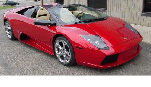 2006 lamborghini murcielago roadster e-gear carbon rosso vic loaded with options