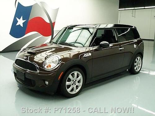 2008 mini cooper clubman s turbo 6-spd pano sunroof 55k texas direct auto