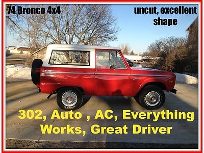 302,auto,ac,very clean,drives great,red,restored,4x4,dual tanks,great investment