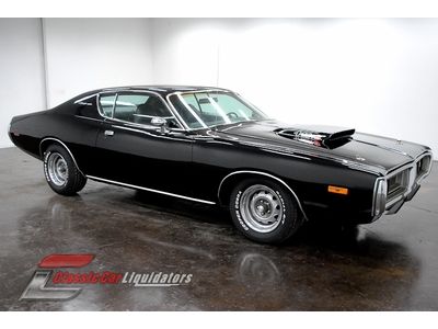 1972 dodge charger big block 383 v8 automatic tx9 black on black look at this