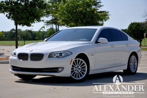 Bmw 535! navigation! white! bmw warranty! one owner! carfax certified! clean!