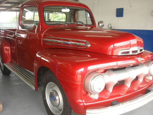 Gorgeous and rare 1951 ford f3 pickup, restored, very stock, 4 speed, lo reserve