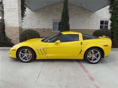 Grand sport low miles 2 dr coupe gasoline 6.2l v8 sfi ohv 16v velocity yellow ti