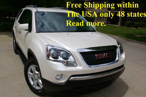 2012 gmc acadia sl, fwd, white diamond tricoat warranty, rebuilt, only1950 mile.