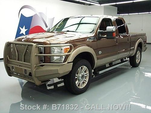 2011 ford f-250 4x4 king ranch fx4 diesel nav 20's 67k texas direct auto