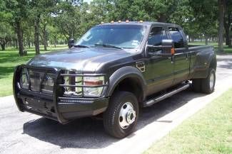 2008 ford  f-350 crew cab lariat dually 4x4 diesel ranch hand bumpers clean