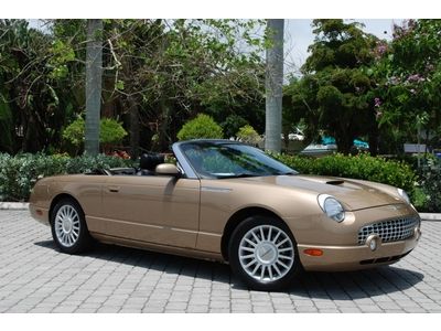 50th anniversary 2005 ford thunderbird deluxe soft top convertible 3.9l v8 6-cd
