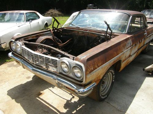 64 impala 2 door hardtop coupe project sbc parts car 283 327 409