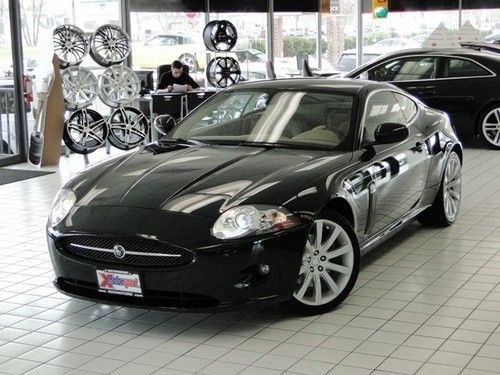 Xk coupe! navigation! serviced! super clean! jaguar racing green