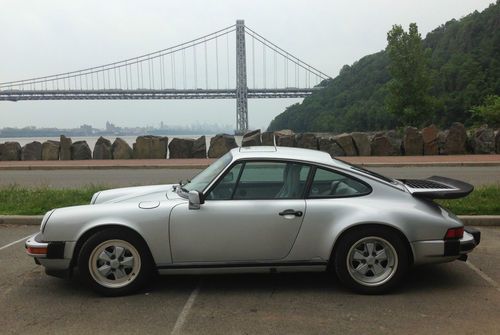 1989 porsche carrera 911 low mileage original paint silver anniversary edition