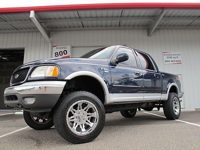 2003 ford f-150 supercrew lariat 4wd fx4 6" lift florida truck low reserve no