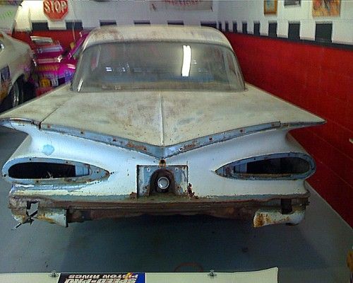 1959 bel air, classic - two door sedan, needs restoration, straight body