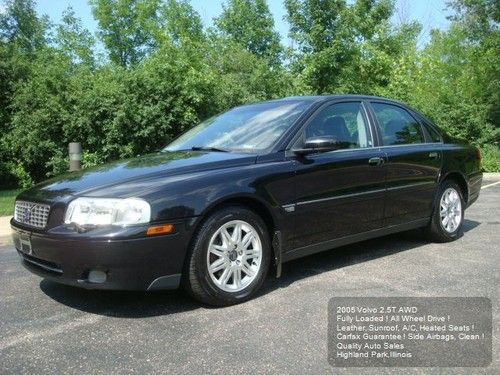 2005 volvo s80 2.5t awd leather sunroof heated seats all wheel drive sedan nice