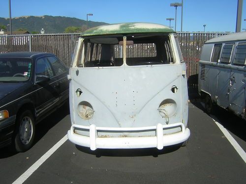 1966 vw bus pop top camper