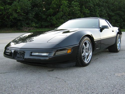 1996 chevrolet corvette c4 lt4 383 stroker procharged black/black 6 speed 75k