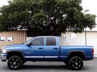 2004 blue slt 5.9l i6 4x4 leather lone star moto metal wheels bushwacker flares