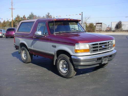 1996 ford bronco xlt sport sport utility 2-door 5.8l