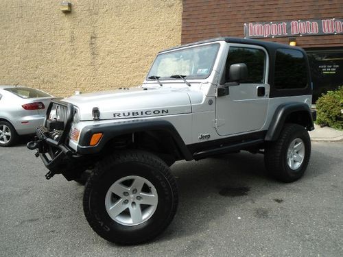 2004 jeep wrangler rubicon, lifted, off road tires, winch, auto, hard top, l@@k!