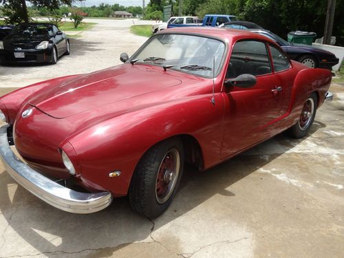 1974 volkswagen karmann ghia base 1.6l burgundy 2 dr hardtop