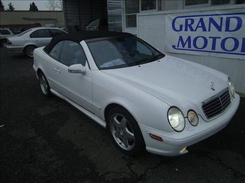 2001 mercedes clk-430 cabriolete convertible 105k no reserve nr