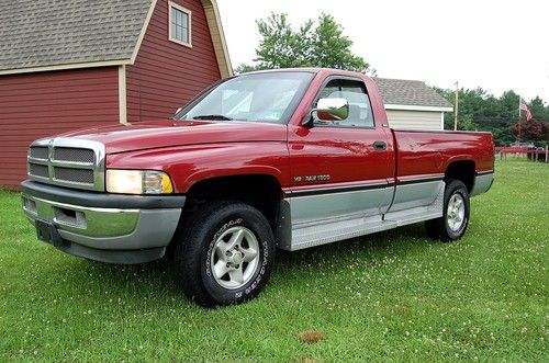 No reserve  nice, great running 1997 dodge ram 1500 laramie slt 4wd, v8 magnum