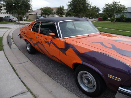 1973 chevy nova hatchback 350 ci. 350 turbo 3 spd