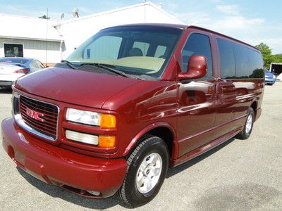 2002 gmc savana passenger van 1500 135" wb clear title no damage.