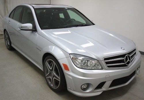 White 11 benz c63 amg 6.3l v8 auto navigation sunroof low miles we finance !!