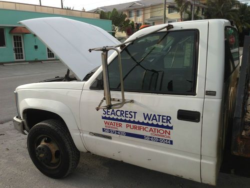 1995 chevrolet k3500 flatbed w/ new engine &amp; transmission, extra cooling equip.