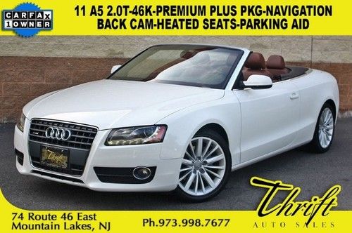 11 a5 2.0t-46k-premium plus pkg-navigation-back cam-heated seats-parking aid