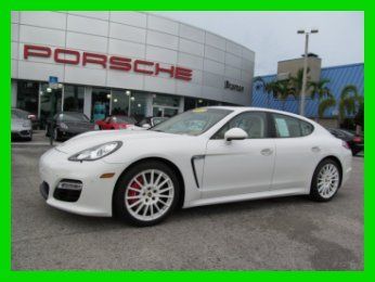 12 carrara white 4.8l v8 pdk turbo awd *mahogany yachting interior *low miles*fl