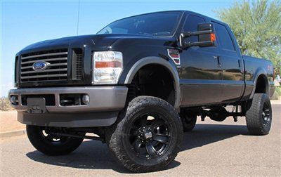 **no reserve** 2008 ford f250 crew diesel 4x4 xlt short bed beautiful az clean