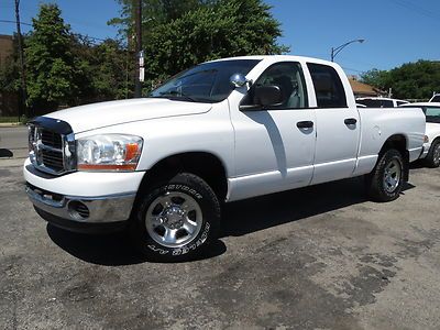 White 4x4 slt quad cab hemi 138k hwy miles tow pkg pw pl cruise nice