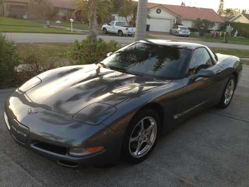 2003 50th anniversary corvette metallic grey coupe very good condition