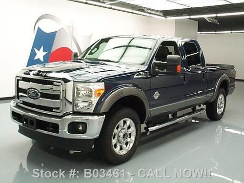 2013 ford f-250 4x4 lariat crew diesel fx4 sunroof nav! texas direct auto