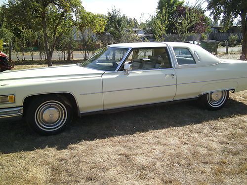 1976 cadillac coupe de ville yellow good condition 500 ci v8 luxury