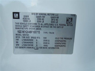 11 Chevy Silverado 2500HD 4x4 LTZ DURAMAX DIESEL BLACK LEATHER HEATED SEATS ROOF, image 79