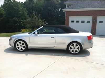 Convertible sports car all wheel drive silver clean carfax a4