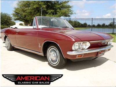 1966 corvair monza convertible 4 speed manual maderia maroon white florida car!