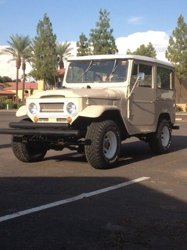 1969 toyota fj40 landcruiser~rustfree~all orig~az car~6cyl~4x4~hardtopconv~runs