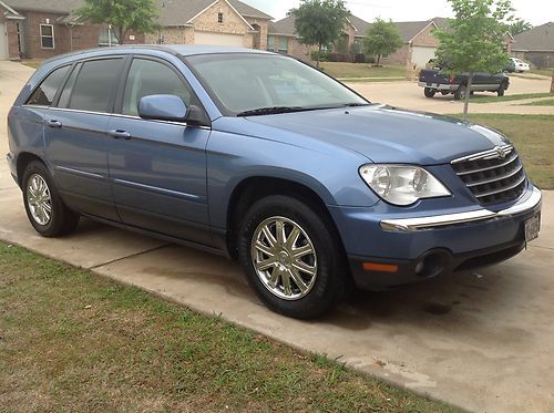 2007 chrysler pacifica touring sport utility 4-door 4.0l blue third row clean